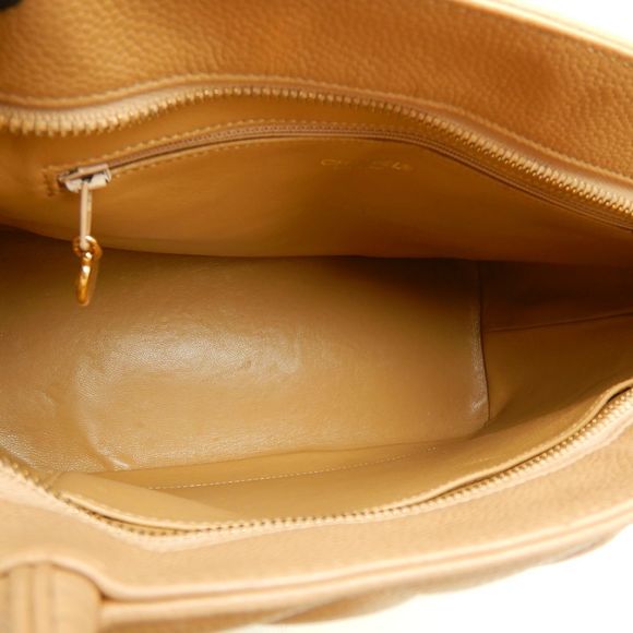 Chanel Reissue Tote Bag Caviar Skin Beige Gold Metal Fittings - Picture 7 of 8